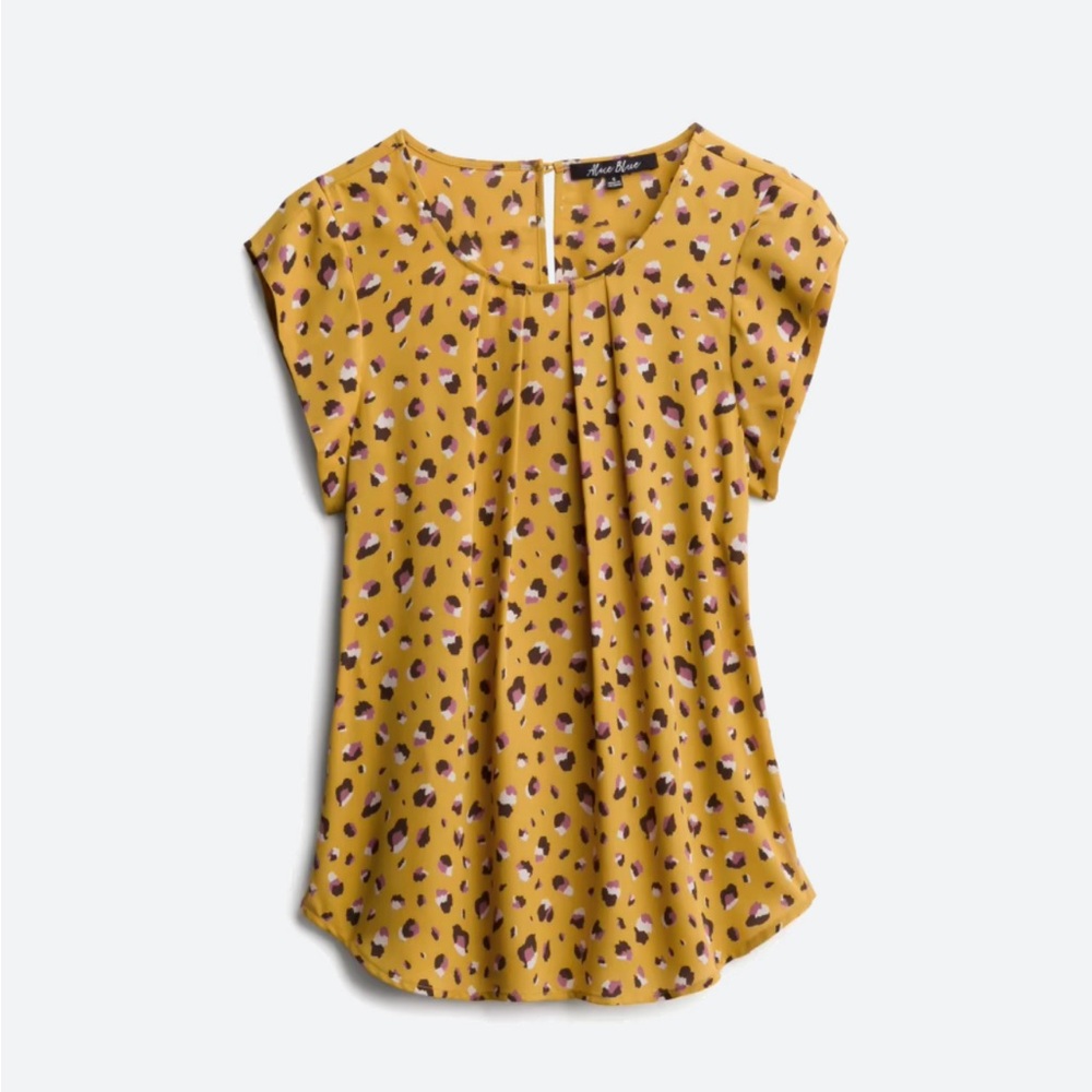 Ambriz Pleat Front Detail Blouse